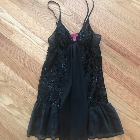 Y2k babydoll lingerie mesh